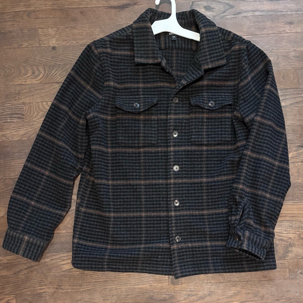 EXPRESS - Plaid Wool Blend Shirt Jacket - Excellent Condition! Very Soft!